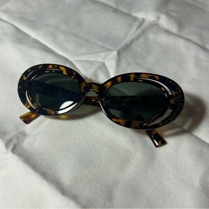 Marni Zion Canyon Designer Sunglasses Made in Italy green stones yellow leopard